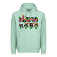 Seafoam personalized this mama loves her monsters Premium Hoodie - CowGirlArtShop