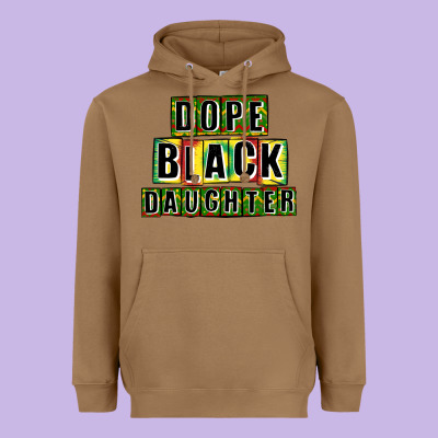 Dope Black Daughter Heavyweight Hoodie Designed By Cowgirlartshop