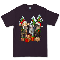 Plum western christmas cows and cactuses Premium Tee - AdoDesignShop