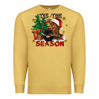 Antique Gold tis the season Premium Sweatshirt - CowGirlArtShop