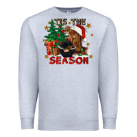 Heather Grey tis the season Premium Sweatshirt - CowGirlArtShop