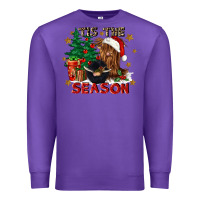 Purple tis the season Premium Sweatshirt - CowGirlArtShop