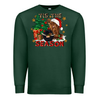 Sports Green tis the season Premium Sweatshirt - CowGirlArtShop