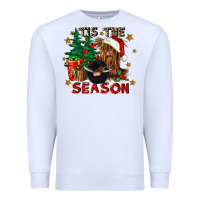 White tis the season Premium Sweatshirt - CowGirlArtShop