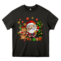 Asphalt santa and reindeer Heavy Core Tee - AdoDesignShop