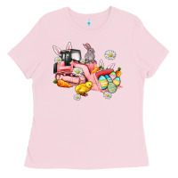 Bubblegum Pink easter excavator Ladies Tee - AdoDesignShop