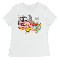 White easter excavator Ladies Tee - AdoDesignShop