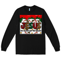 Black jesus the reason for the season Long Sleeve Tee - MaliasSmallBusiness