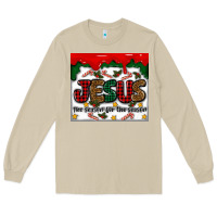 Mushroom jesus the reason for the season Long Sleeve Tee - MaliasSmallBusiness