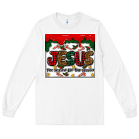 White jesus the reason for the season Long Sleeve Tee - MaliasSmallBusiness