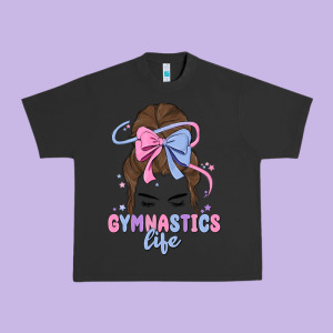 Gymnastics Life Urban Heavy Tee Designed By Maliassmallbusiness
