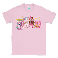 Bubblegum Pink unicorn coffee cups Classic Tee - NancyCooperArtShop