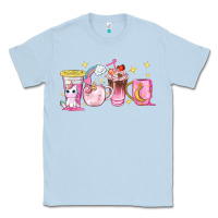 Dusty Blue unicorn coffee cups Classic Tee - NancyCooperArtShop
