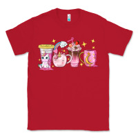 Red unicorn coffee cups Classic Tee - NancyCooperArtShop