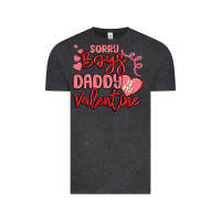 Vintage Black sorry boys daddy is my valentine Vintage Tee - MaliasSmallBusiness