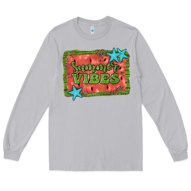 Summer Vibes Watermelon Long Sleeve Tee by JahusDesignShop | Teevron