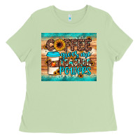 Matcha coffee gives me teacher powers Ladies Tee - JahusDesignShop