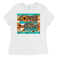 White coffee gives me teacher powers Ladies Tee - JahusDesignShop