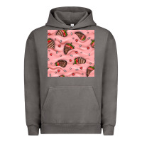 Pigment Tornado valentines day strawberries in cream seamless pattern Urban Hoodie - BundleAndBundleShop