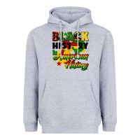 Heather Grey black history is american history Heavyweight Hoodie - CowGirlArtShop
