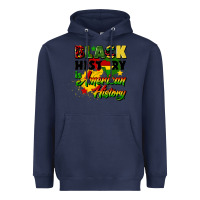 Navy black history is american history Heavyweight Hoodie - CowGirlArtShop