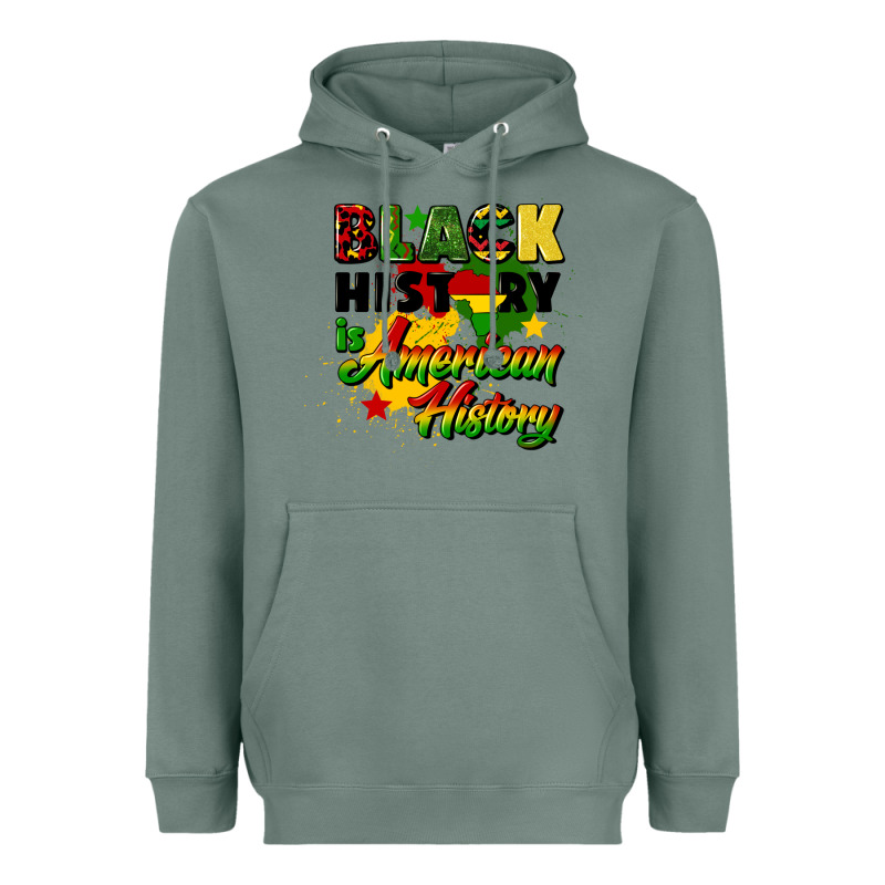 Black History Is American History Heavyweight Hoodie by CowGirlArtShop | Teevron