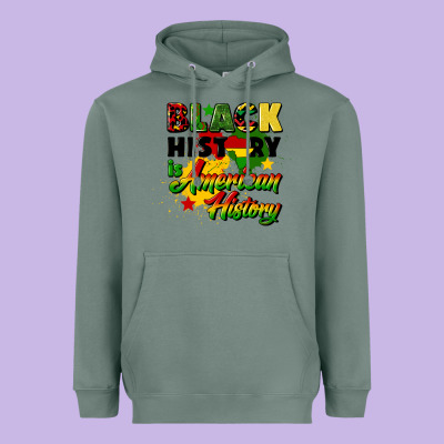 Black History Is American History Heavyweight Hoodie Designed By Cowgirlartshop