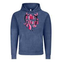 Vintage Denim pink vibes Vintage Hoodie - MaliasSmallBusiness