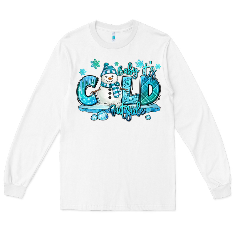 Baby Its Cold Outside Long Sleeve Tee by MaliasSmallBusiness | Teevron