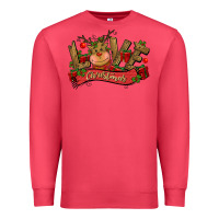 Cardinal love christmas reindeer Premium Sweatshirt - CowGirlArtShop