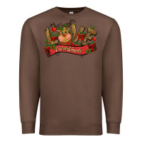 Chestnut love christmas reindeer Premium Sweatshirt - CowGirlArtShop