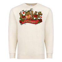 Sandshell love christmas reindeer Premium Sweatshirt - CowGirlArtShop