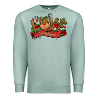 Seafoam love christmas reindeer Premium Sweatshirt - CowGirlArtShop