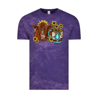 Cloud Purple sunflower coffee cup red angus gemstone Vintage Tee - JahusDesignShop