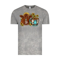 Cloud Rock sunflower coffee cup red angus gemstone Vintage Tee - JahusDesignShop