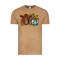 Vintage Camel sunflower coffee cup red angus gemstone Vintage Tee - JahusDesignShop