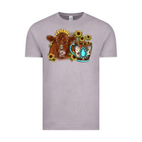 Vintage Zinc sunflower coffee cup red angus gemstone Vintage Tee - JahusDesignShop