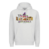 Dove Grey happy halloween trick or treat Premium Hoodie - CowGirlArtShop