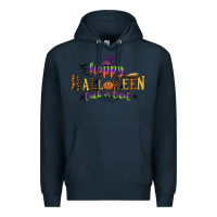 Navy happy halloween trick or treat Premium Hoodie - CowGirlArtShop