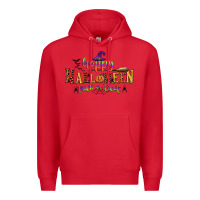 Red happy halloween trick or treat Premium Hoodie - CowGirlArtShop