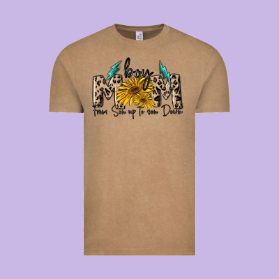 Boy Mom From Son Up To Sun Down Vintage Tee Designed By Maliassmallbusiness