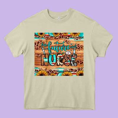 Future Nurse Heavy Core Tee Designed By Jahusdesignshop