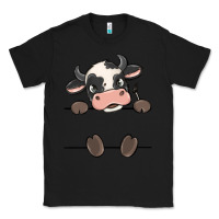 Black custom cow Classic Tee - MaliasSmallBusiness