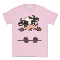 Bubblegum Pink custom cow Classic Tee - MaliasSmallBusiness