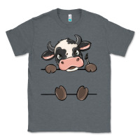 Charcoal Heather custom cow Classic Tee - MaliasSmallBusiness
