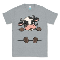 Heather Grey custom cow Classic Tee - MaliasSmallBusiness