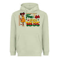 Matcha free ish since 1865 black girl peekaboo juneteenth Heavyweight Hoodie - CowGirlArtShop