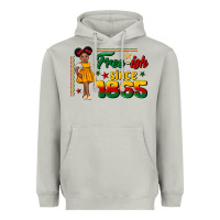 Moon Dust free ish since 1865 black girl peekaboo juneteenth Heavyweight Hoodie - CowGirlArtShop