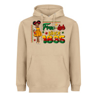 Mushroom free ish since 1865 black girl peekaboo juneteenth Heavyweight Hoodie - CowGirlArtShop