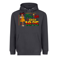 Smoke free ish since 1865 black girl peekaboo juneteenth Heavyweight Hoodie - CowGirlArtShop